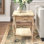 Francoise 20" Wide Rustic Industrial Antique Wooden Rectangular End Table With 1 Drawer And 1 Shelf