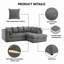 Jumbo Cord Upholstered Corner Sofa Small Back Cushion with Foot Stool -124794857-115617609