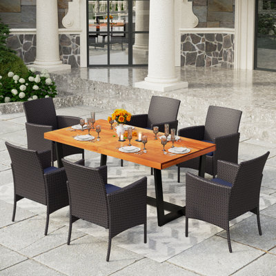 Texian Patio Dining Set with , Cushions Included