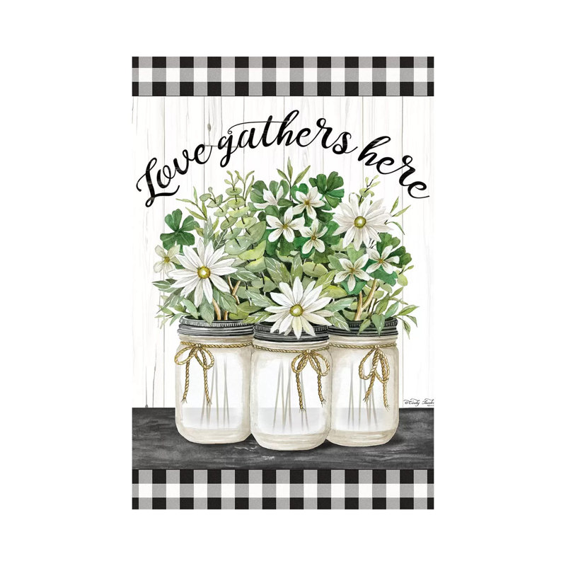 "Love fronton" par Cindy Jacobs-impression d’art graphique, Toile tendue, Pas de tapis, H 26 po x l 18 po x 1,5 po