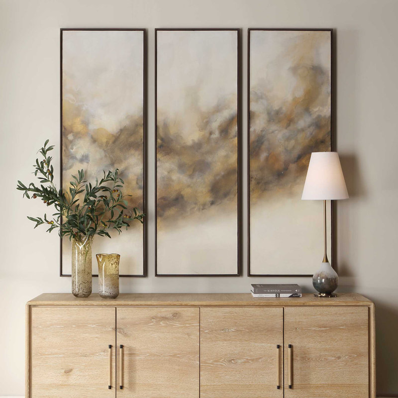 Uttermost Smoke Break Hand Painted Modern Art