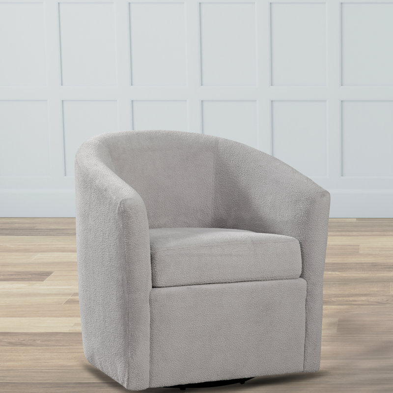 Tissu performant brun cendré performance de chaise, rotation à 360 degrés, coussin de siège amovible dans le dossier, teinture - pour un repos confortable