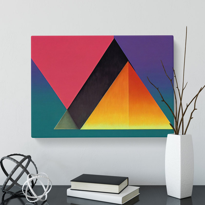 Geometric Pyramids Vol.2 Abstract - Wrapped Canvas, 50cm H x 76cm W x 3cm D