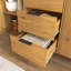 Buffet avec rangement, armoire à café en bois, armoire de cuisine 47,2 po à 3 tiroirs et 2 portes, armoire de cuisine
