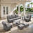 Bobra 6 Pieces Outdoor Backyard Furniture Set With Swivel Chairs-357957546
