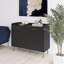 Armoire de rangement 36 pouces en bois massif à 2 portes avec tiroirs-743786639