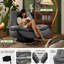 Fauteuil inclinable électrique à commande vocale en simili cuir l 43,7 po Nicolle-869837661