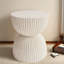 Tables d'appoint modernes, table d'appoint en sablier beige MGO pour la décoration intérieure et extérieure-1226102927