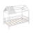 Twin Size Wood House Bed with Fence-124151142