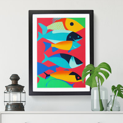 Casias Fish Abstract Framed Print