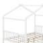 Lit plateforme double pleine grandeur avec 2 tiroirs, tête et pied de lit, toit-114415533