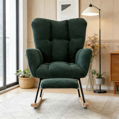 Teddy Fabric Leisure Rocking Chair