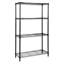 4 tablettes réglables en époxy noir H 72 po x l 36 po x P 18 po-43333140-43333162