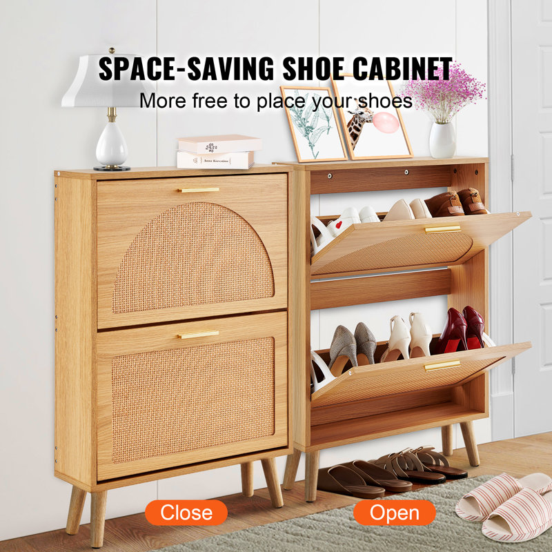 6 Pair Flip Down Shoe Storage