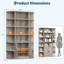 Bibliothèque moderne pour enfants à 6 niveaux avec armoire de rangement et portes-625664341