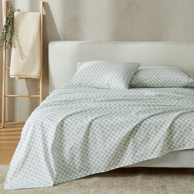 Patina Vie Maison 100% Cotton Percale Vintage Floral Sheet Set