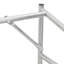  Support à bois de chauffage avec housse de pluie en acier galvanisé 78,7 po x 39,4 po x 78,7 po