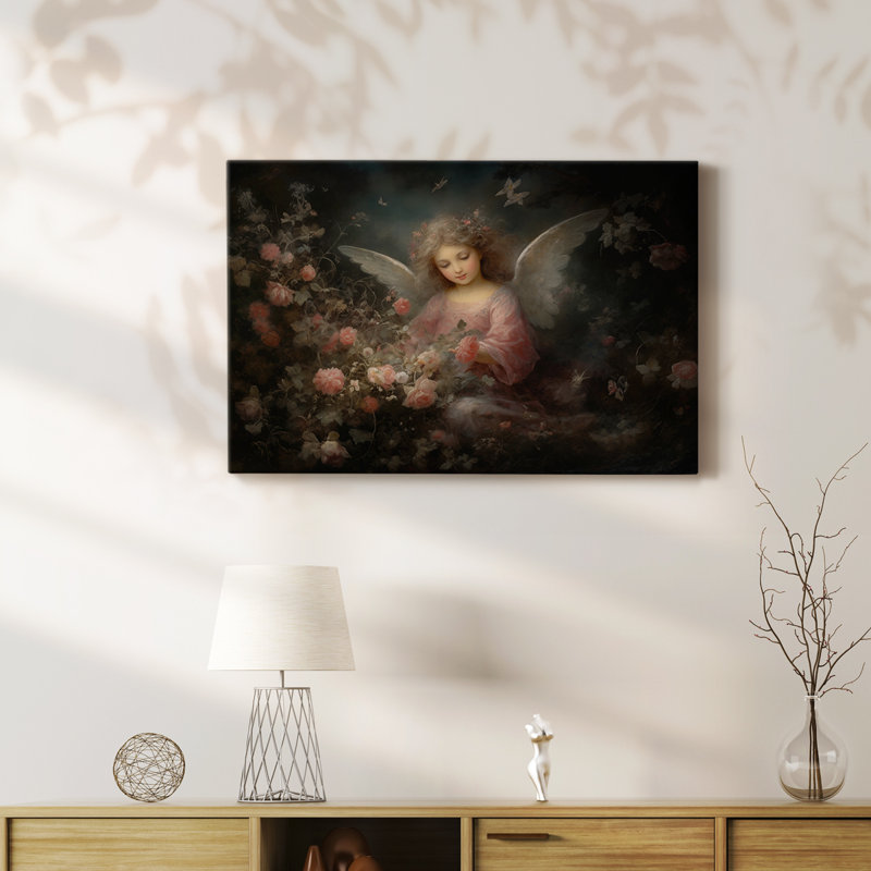 Angel CX - Toile tendue avec châssis Premium - Prêt à accrocher, H 12 po x l 18 po