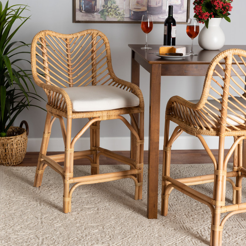 Brisco 26" Rattan Counter Stool