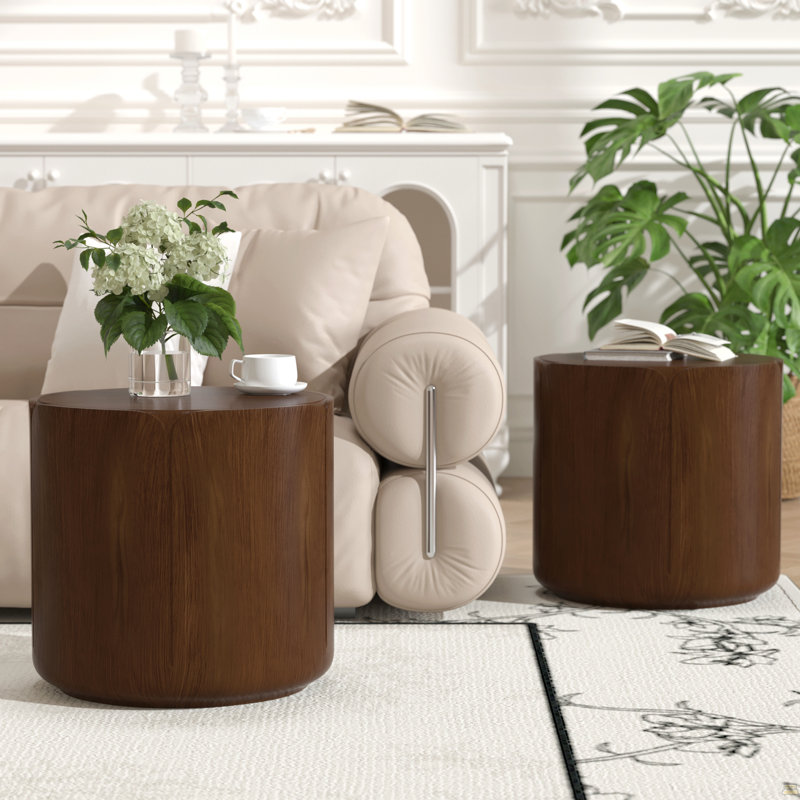 Ensemble de tables d'appoint 19,29 po H, Brun