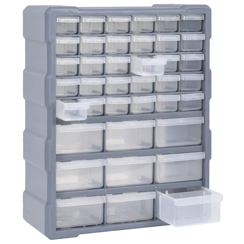 Rebrilliant Plastic Decorative Bin, Grey