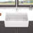 33X20 Inch White Farmhouse Sink Workstation - Ceramic Single Bowl Farm Kitchen Sink