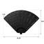 Base de parasol - 4 amovibles, remplissable d'eau / sable, conception stable noire, remplie d'eau / sable, PE