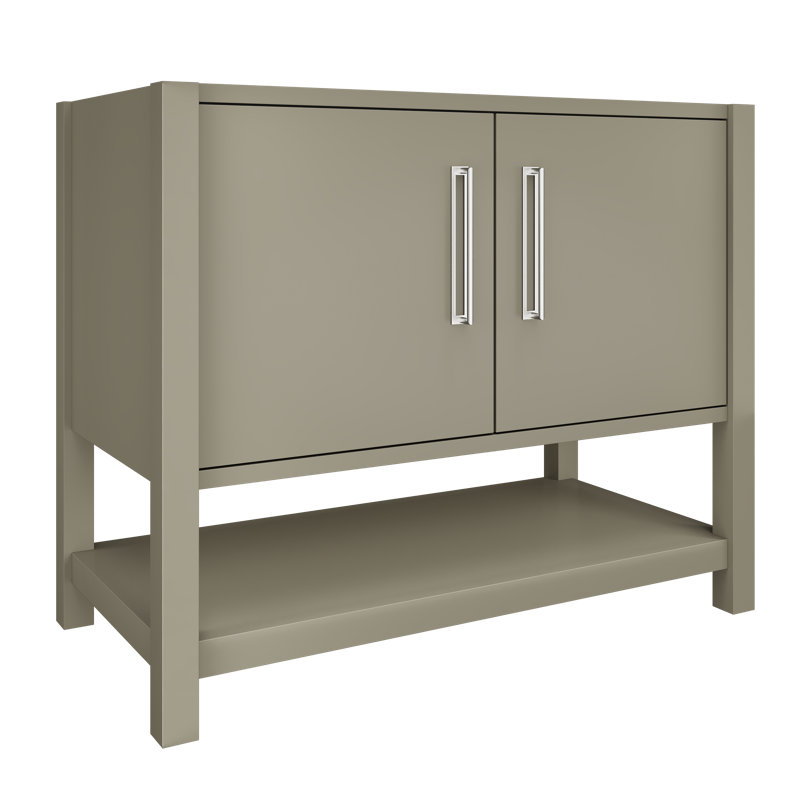 Kiawah Single Bath Vanity, French Olive, Polished Chrome, 42"
