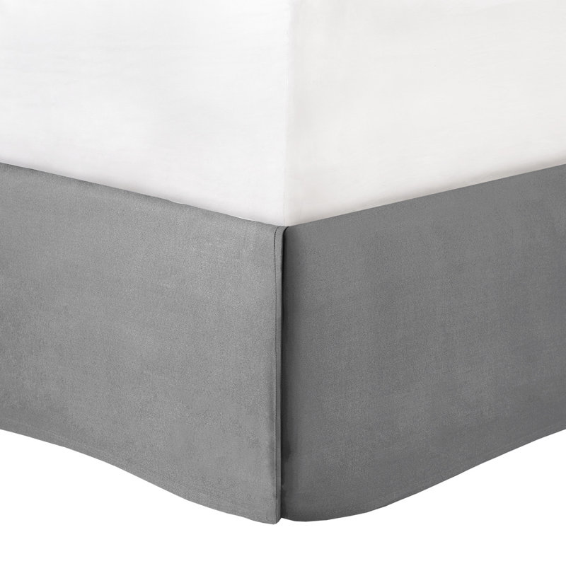 Ensemble d'édredon brodé 8 pièces, très grand californien, gris | Idée de cadeau