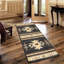 Tapis de 160 cm x 210 cm (5 pi 3 po x 7 pi) noir - Thème, polypropylène pour un intérieur élégant, idéal pour les zones de passage intense.