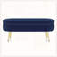 Banc de rangement repose-pieds ovale avec pieds en métal-717304187