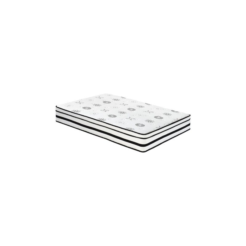 Matelas grand format Via, mousse hybride infusée de thé vert 4 couches, 12 pouces, Grand lit
