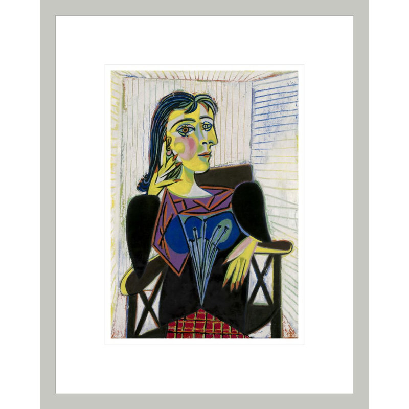 Portrait de Dora Maar par Pablo Picasso, impression giclée sur cadre, H 16,75 po x l 13,44 po
