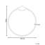Arkeia Metal Oval Floor Mirror