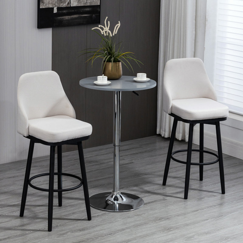 Ensemble de 2 tabourets de bar HOMcom (sans la table)