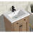 Berkely 24'' Single Bathroom Vanity with Porcelain Top