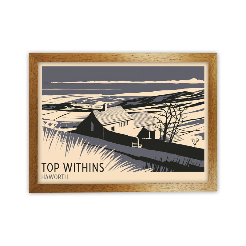 Top Withins by Richard O'Neill - Print, Brown Framed, 34cm H x 46cm W x 3cm D