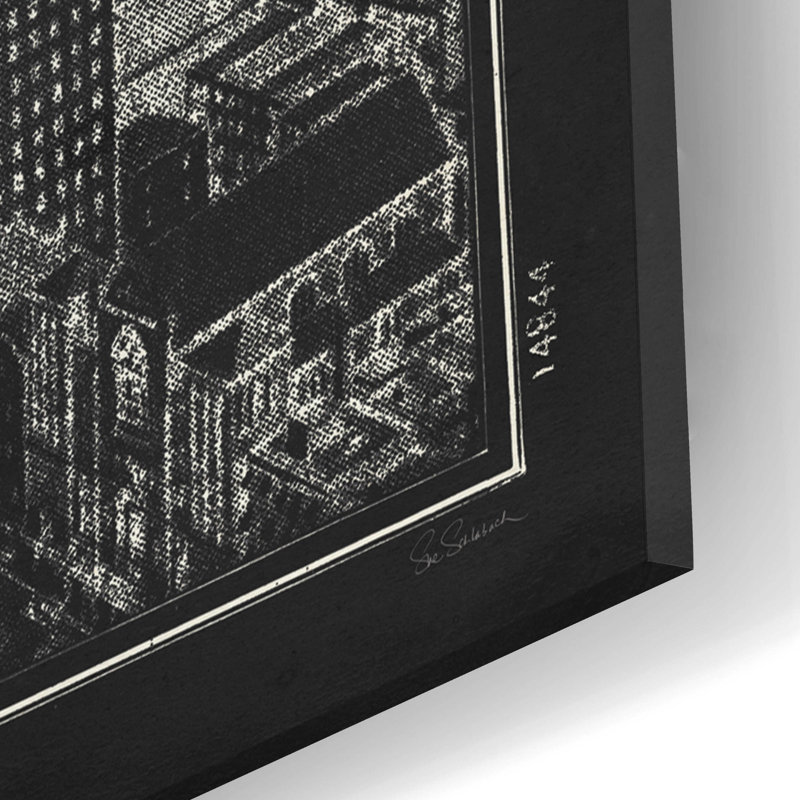 «Blueprint Map New York Chrysler Building» par Sue Schlabach - impression sans cadre, H 16 po x l 12 po x P 0,13 po