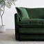 Salon - chenille, 2 sièges, 4 coussins, structure en bois, tissu moderne 2 coussins doux, relaxant