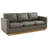 Berengarius 83.5" Leather Sofa Three-Person Seater with Removable Cushions-557271336
