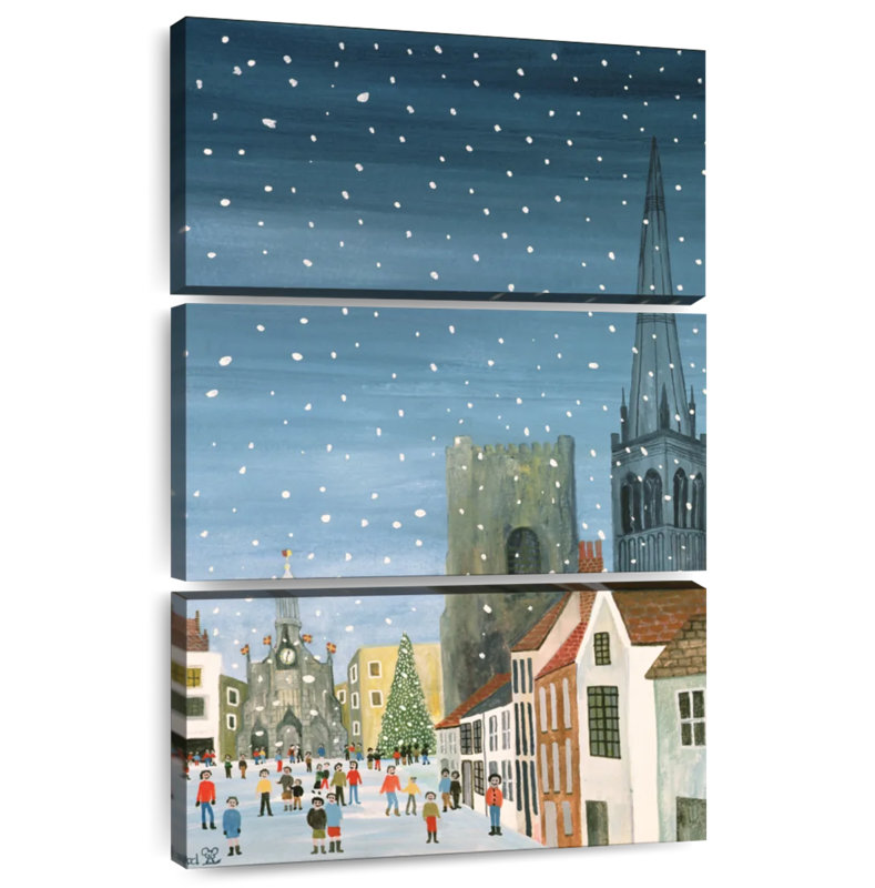 Lelend Chichester Cathedral A Snow Scene, 65" H x 42" W