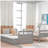 Single Bed with Storage and Double Bed - Grey-733841771