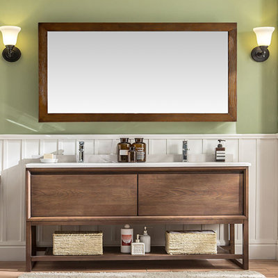 American country style simple bathroom Vanity