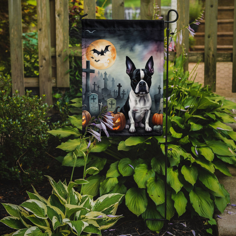 Double Sided 15.5'' H x 11.25'' W Polyester Halloween Garden Flag