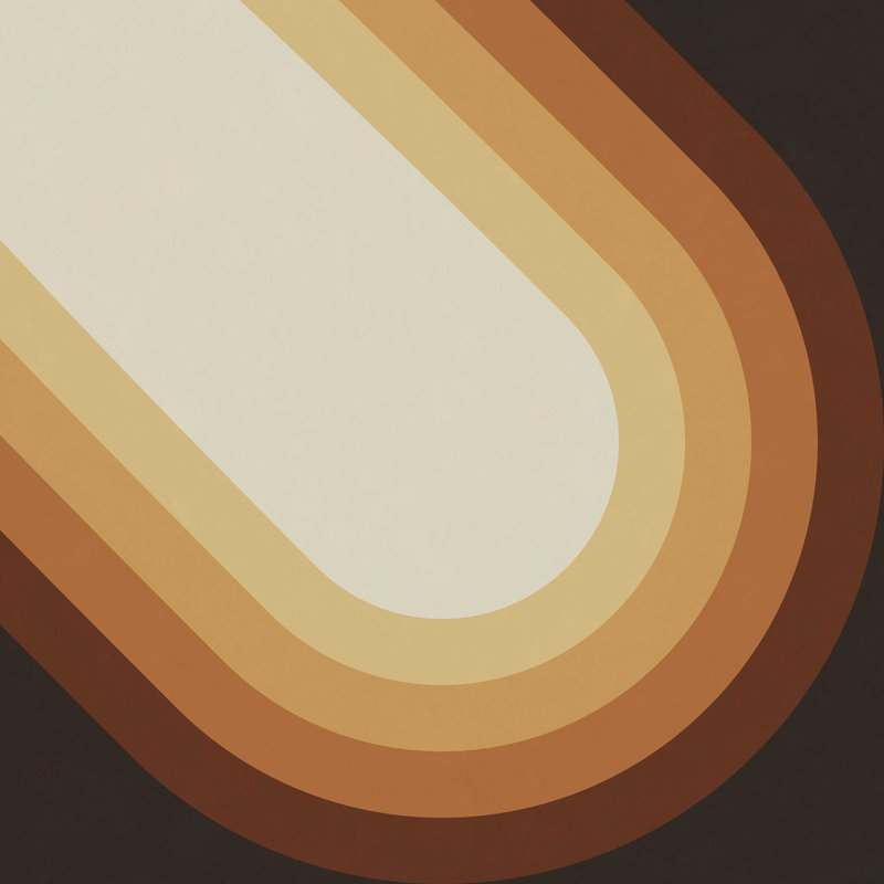 " Retro Brown " by Alisa Galitsyna, 36" H x 36" W  