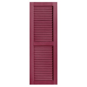 Straight Top Open Louver Shutters Pair