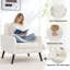 Mid-Century Accent Chairs with Button and Removable Cushions-1870168313