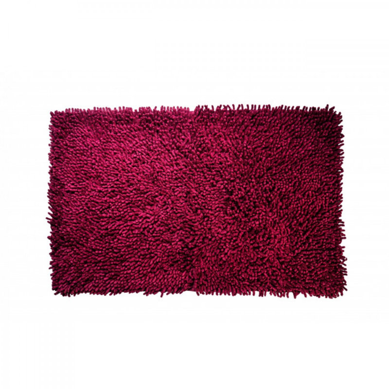 Tapis de bain Shaggy - Bourgogne