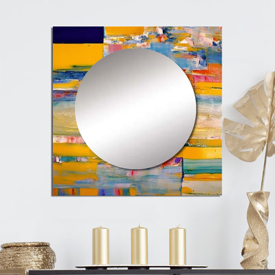 Binnix - Abstract Square Mirror Wall Decor For Bedroom