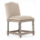 Aria Upholstered Stool with Solid Wood Frame